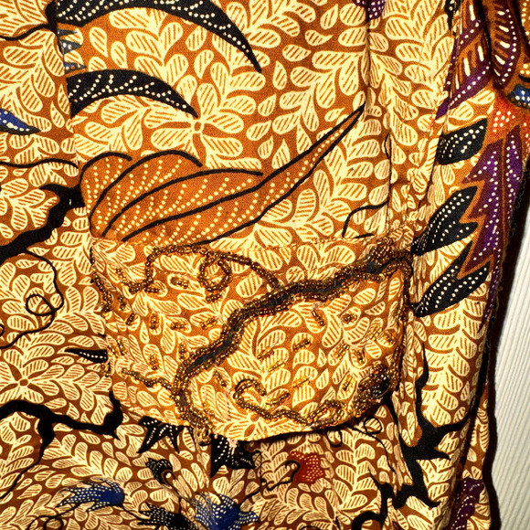 PAULL ROPP Men's Sz M Heavy Beaded Cotton button down Long Sleeve Shirt Vintage - Picture 5 of 16